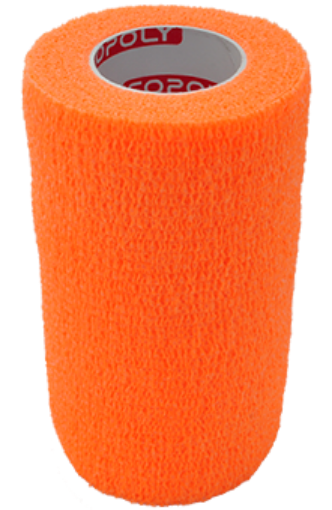 Afbeeldingen van Zelfklevend elastisch verband 10 cm - Oranje