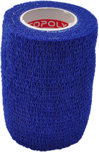 Afbeeldingen van Zelfklevend elastisch verband 7,5 cm - Blauw