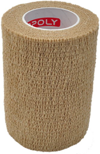 Afbeeldingen van Zelfklevend elastisch verband 7,5 cm - Beige