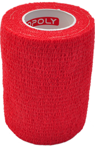 Afbeeldingen van Zelfklevend elastisch verband 7,5 cm - Rood