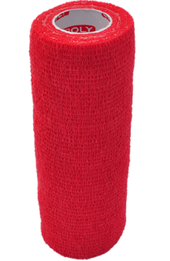 Afbeeldingen van Zelfklevend elastisch verband 15 cm - Rood