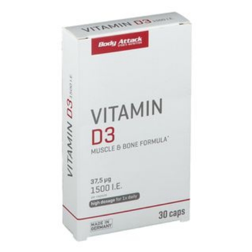Afbeeldingen van Vitamine D3 - 30 capsules Body Attack