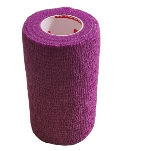 Afbeeldingen van Zelfklevend elastisch verband 7,5 cm - Violet