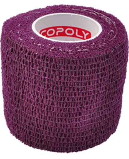 Afbeeldingen van Zelfklevend elastisch verband 5 cm - Violet