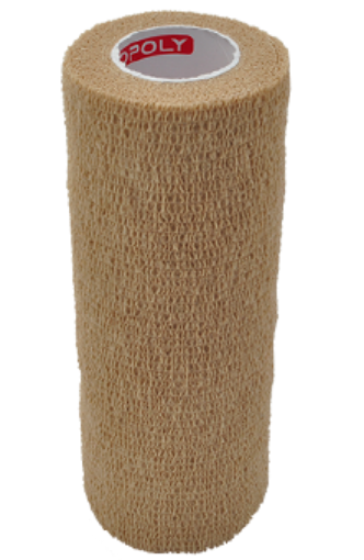 Afbeeldingen van Zelfklevend elastisch verband 15 cm - Beige