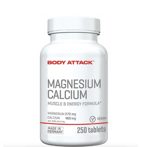 Afbeeldingen van Magnesium + Calcium - 250 tabletten Body Attack