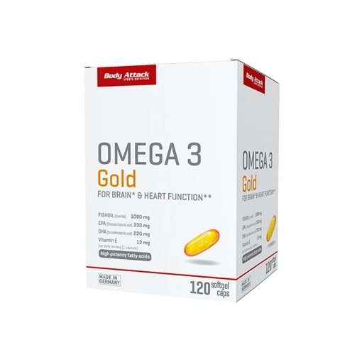 Afbeeldingen van OMEGA 3 GOLD - 120 Capsules BODY ATTACK