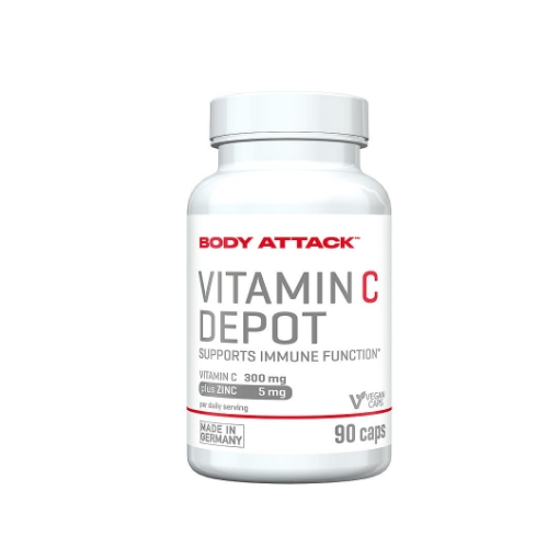 Afbeeldingen van Vitamine C 90 capsules van Body Attack