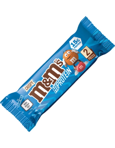 Afbeeldingen van M&M's Crispy High Protein Reep 52g - Melkchocolade