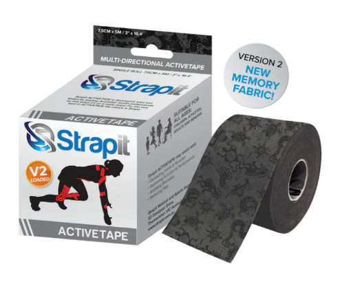 Afbeeldingen van DYNAMIC ACTIVETAPE 7,5CM x 5M  - ZWART