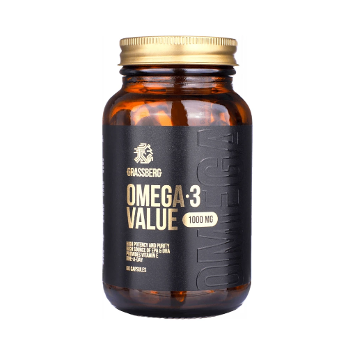 Afbeeldingen van Grassberg Omega 3 Value 1000mg 60caps - Naskor